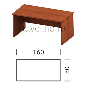 Квадро (Kvadro) КВ1-16 | Стол для руководителя 160х80х75